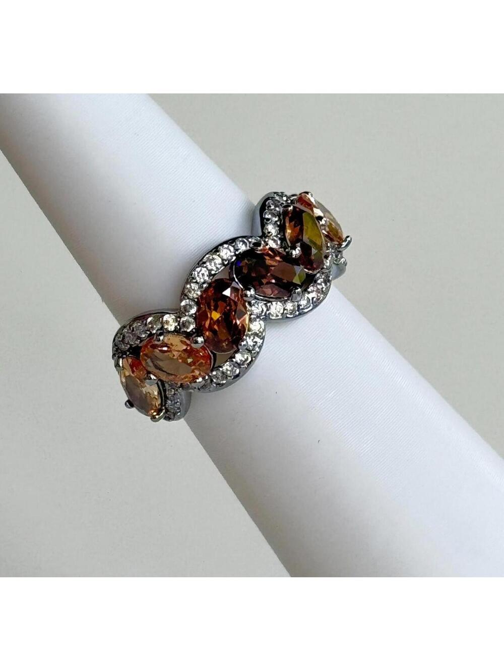 Bomb Party "Brilliantly Fleeting Forever" Brown Tourmaline on Hematie Sz 6